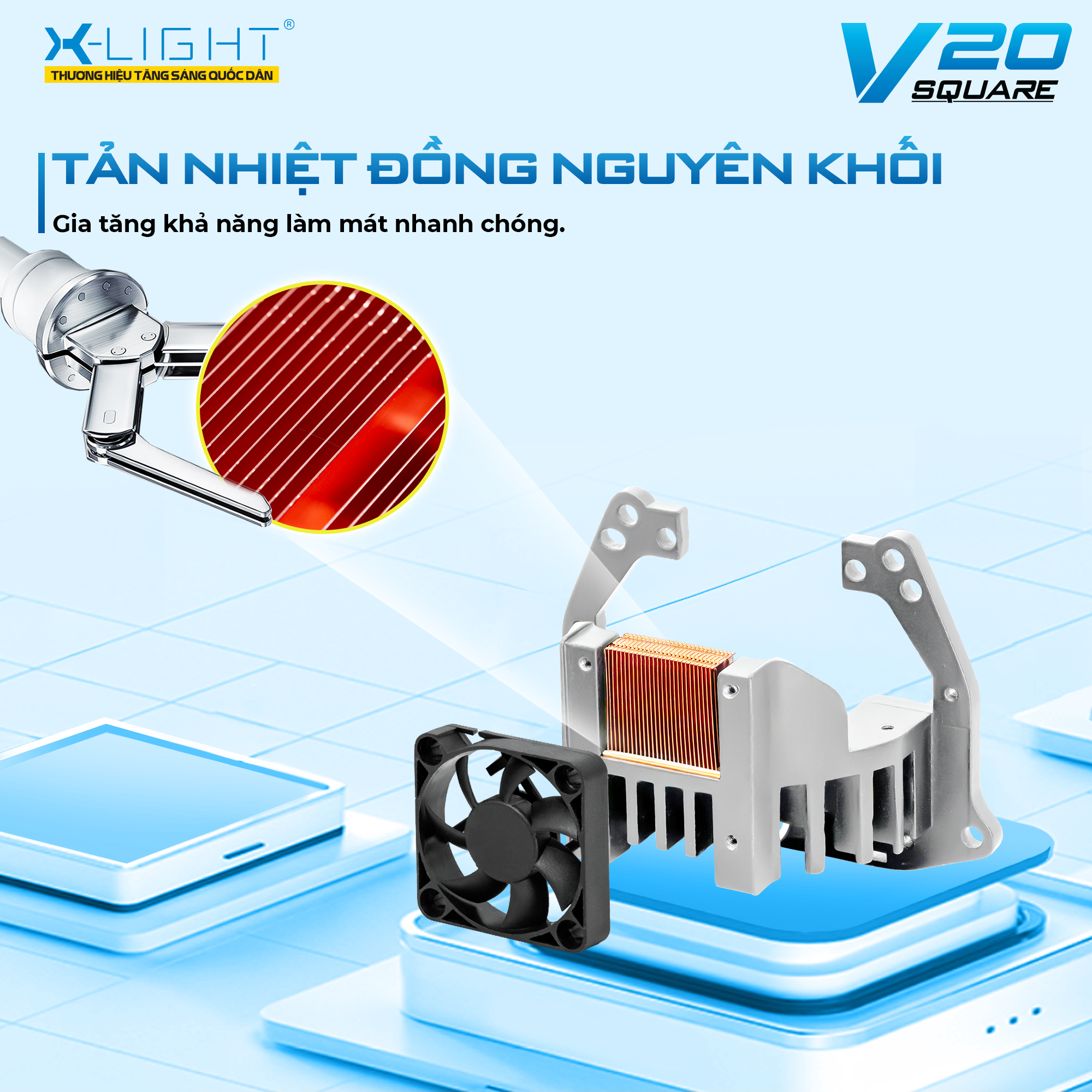Hyundai Santafe Do Den Bi Led X Light V20 Square 6