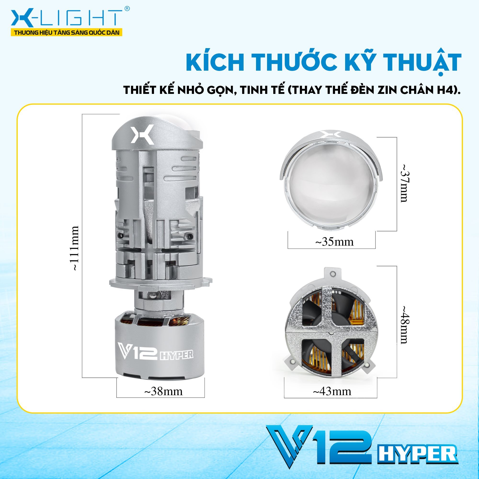 Hinh Anh Xe Lap Bi Led Mini X Light V12 Hyper 1