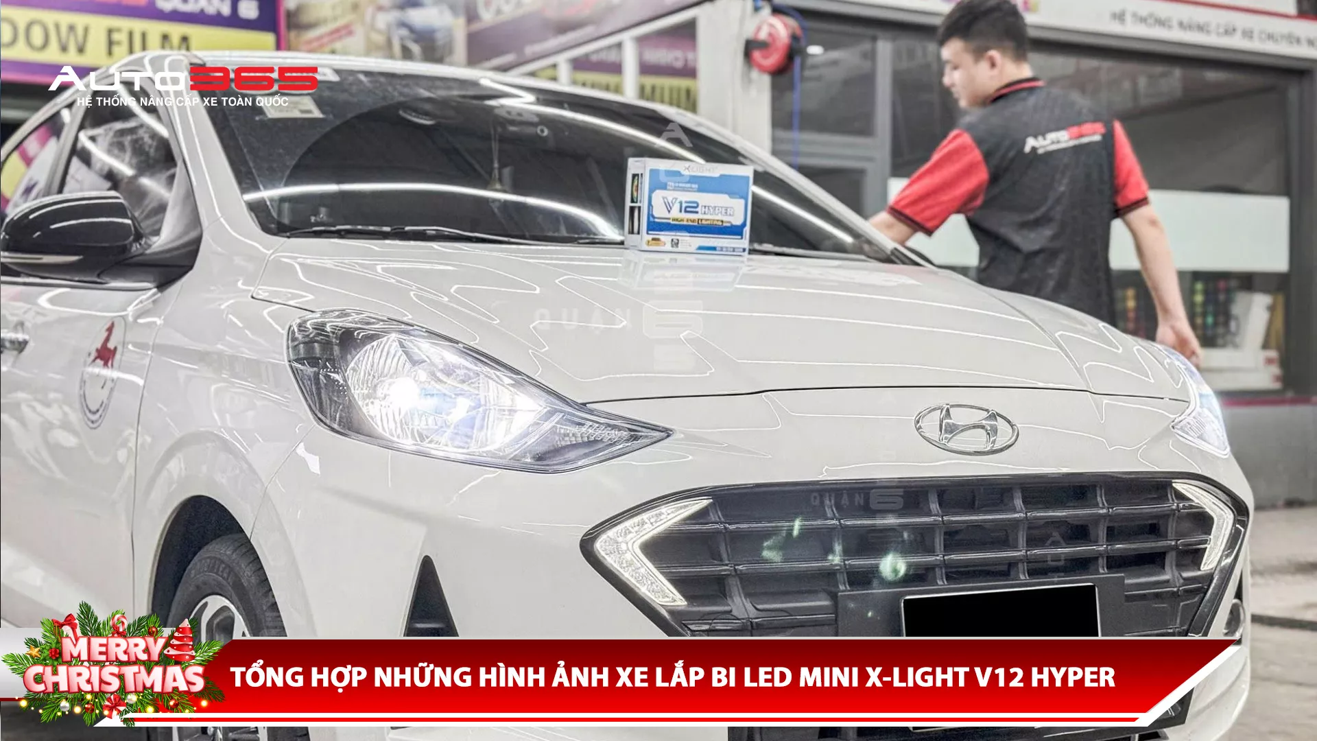 TỔNG HỢP NHỮNG HÌNH ẢNH XE LẮP BI LED MINI X-LIGHT V12 HYPER