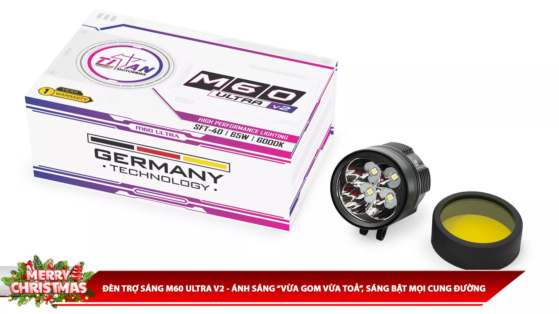 ĐÈN TRỢ SÁNG M60 ULTRA V2 - ÁNH SÁNG “VỪA GOM VỪA TOẢ”, SÁNG BẬT MỌI CUNG ĐƯỜNG