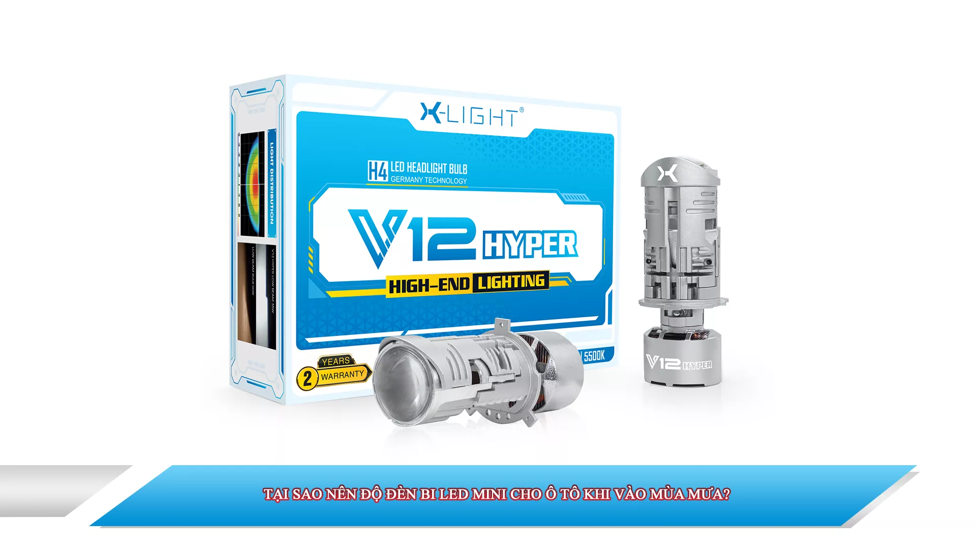 TẠI SAO NÊN ĐỘ ĐÈN BI LED MINI CHO Ô TÔ KHI VÀO MÙA MƯA?