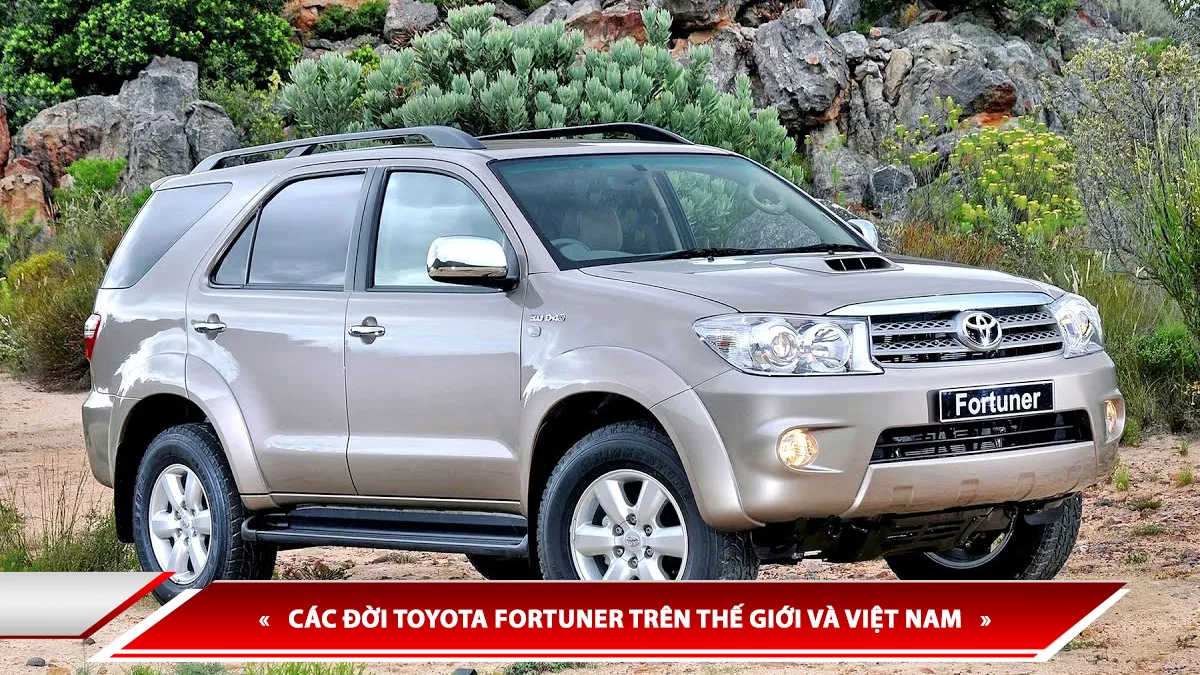 Toyota Fortuner: các đời xe, thế hệ và thông số