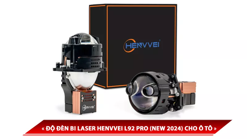 ĐỘ ĐÈN BI LASER HENVVEI L92 PRO (NEW 2024) CHO Ô TÔ