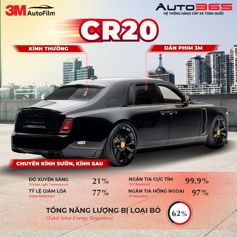 Mitsubishi Xforce Dan Phim Cach Nhiet 3m Crystalline Pro 6