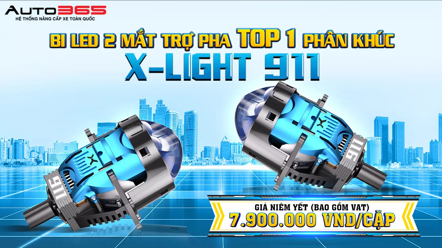 BI LED X-LIGHT 911 – KIỆT TÁC ÁNH SÁNG SẮP RA MẮT CHINH PHỤC MỌI CUNG ĐƯỜNG