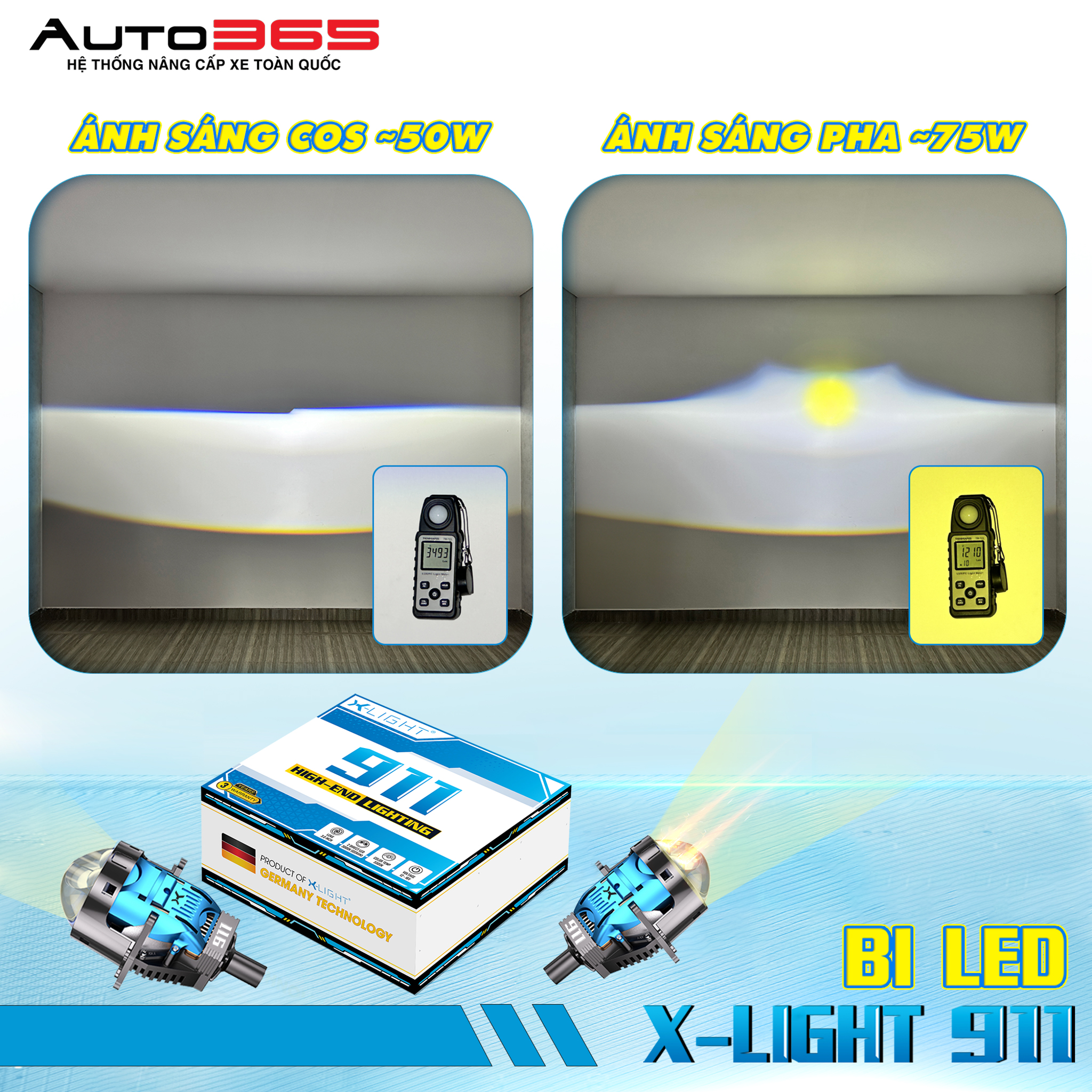 Hyundai Accent Do Den Bi Led X Light 911 Va NaoEvo S8 Pro 5