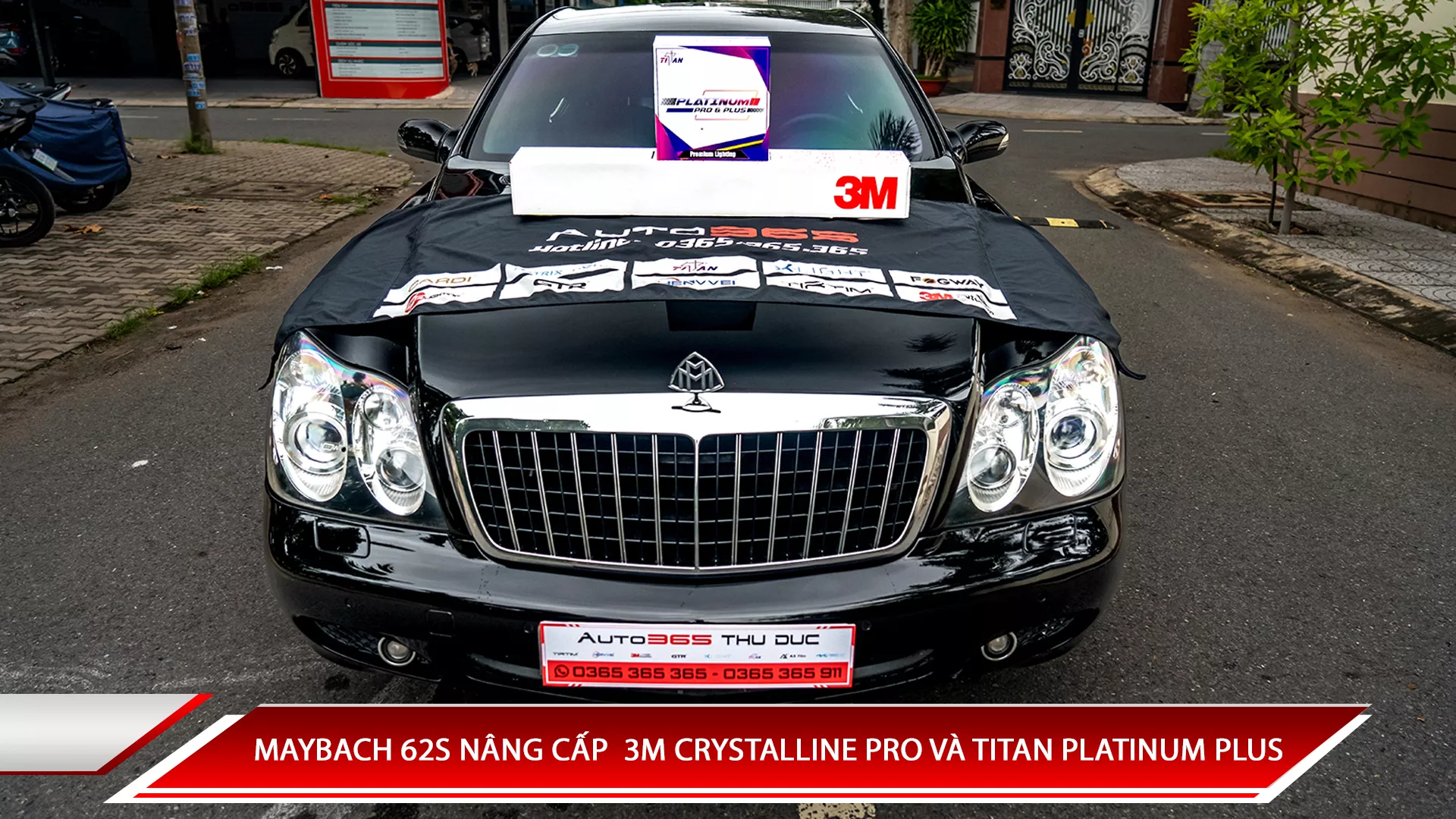 MAYBACH 62S NÂNG CẤP COMBO GÓI 3M CRYSTALLINE PRO VÀ BI LASER TITAN PLATINUM PLUS CỰC CHẤT