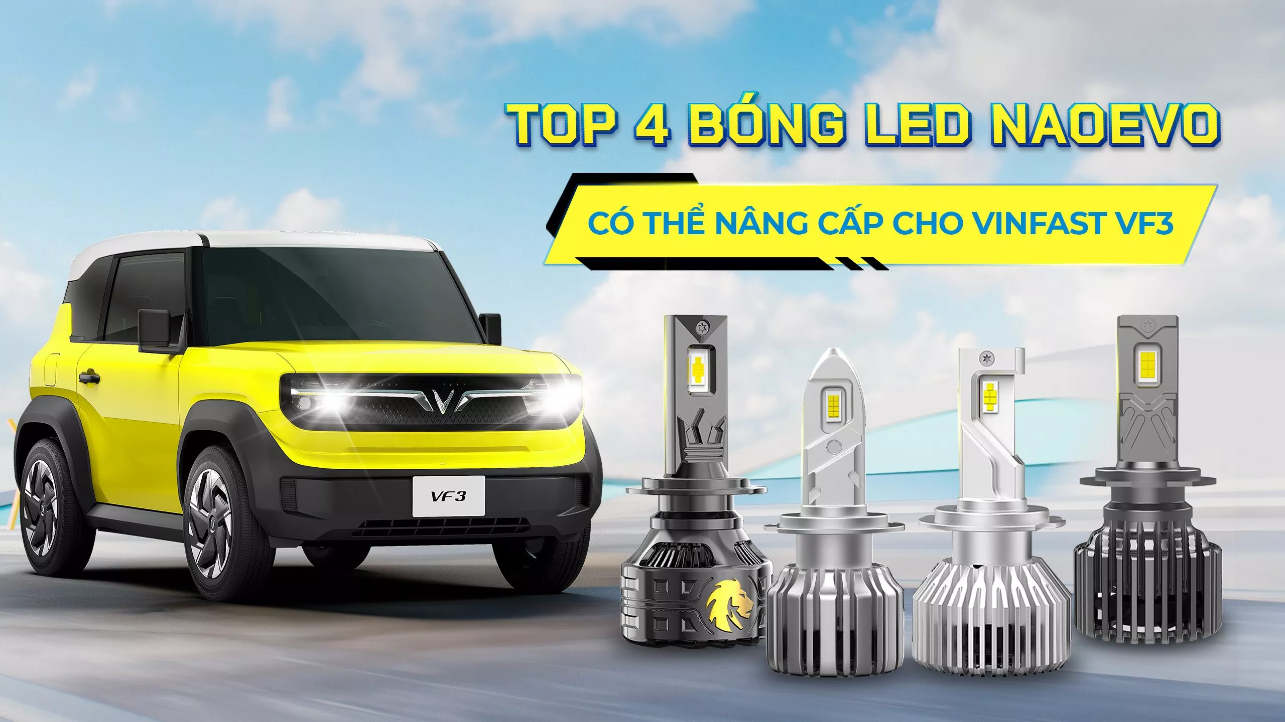 Top 4 bóng LED X-Light có thể nâng cấp cho VinFast VF3