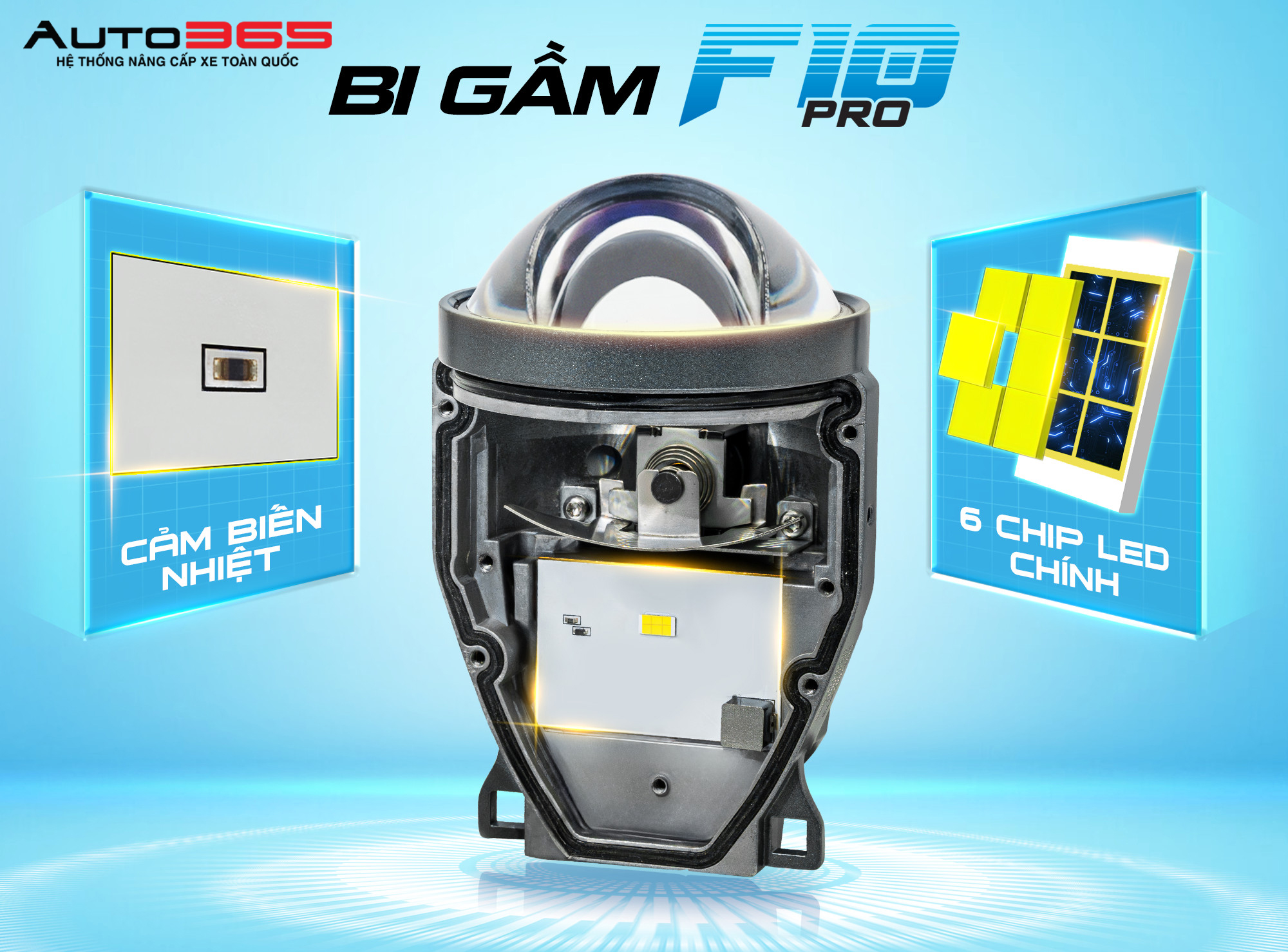 Vinfast Fadil Do Den Bi Gam X Light F10 Pro Va Bong Led Naoevo S8 Pro 4