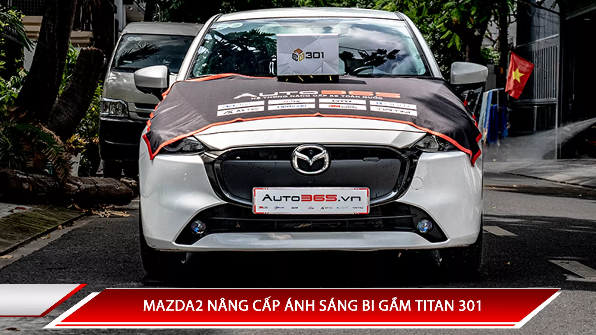 MAZDA2 NÂNG CẤP ÁNH SÁNG BI GẦM TITAN 301