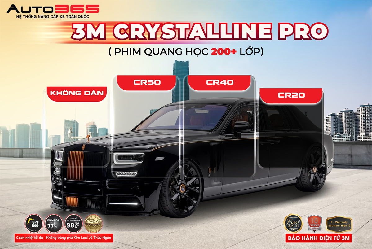 Mazda Cx 5 Dan Phim Cach Nhiet 3m Crystalline Pro 3