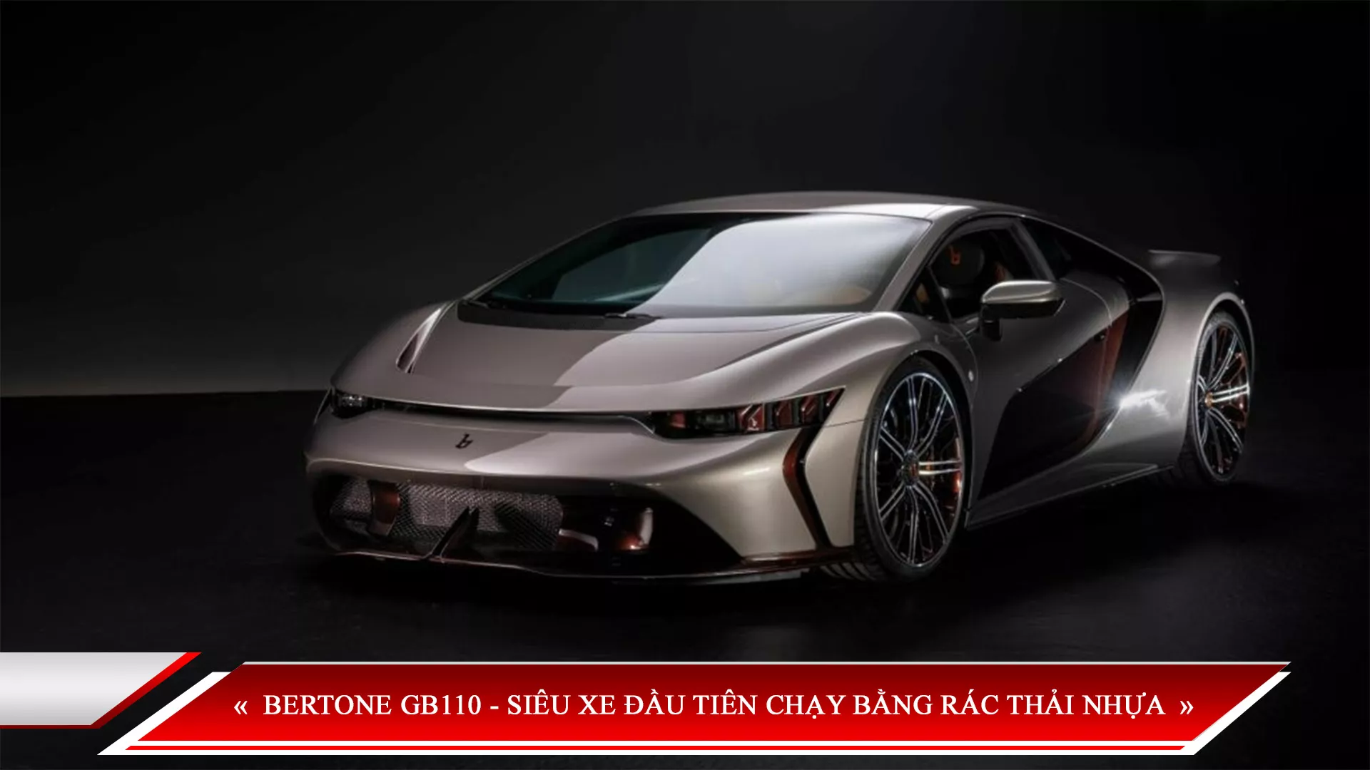 BERTONE GB110 - SIÊU XE ĐẦU TIÊN CHẠY BẰNG RÁC THẢI NHỰA