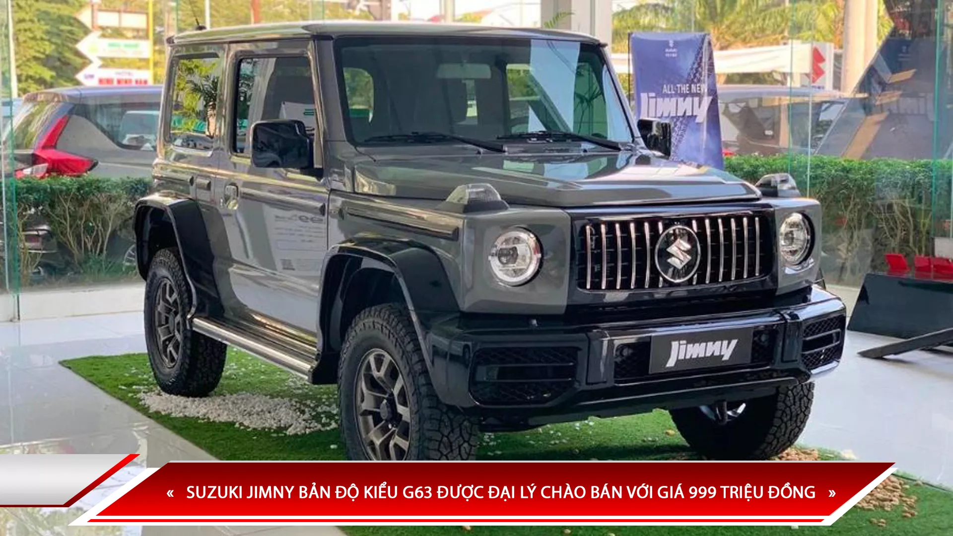 SUZUKI JIMNY BẢN ĐỘ KIỂU G63 ĐƯỢC ĐẠI LÝ CHÀO BÁN VỚI GIÁ 999 TRIỆU ĐỒNG