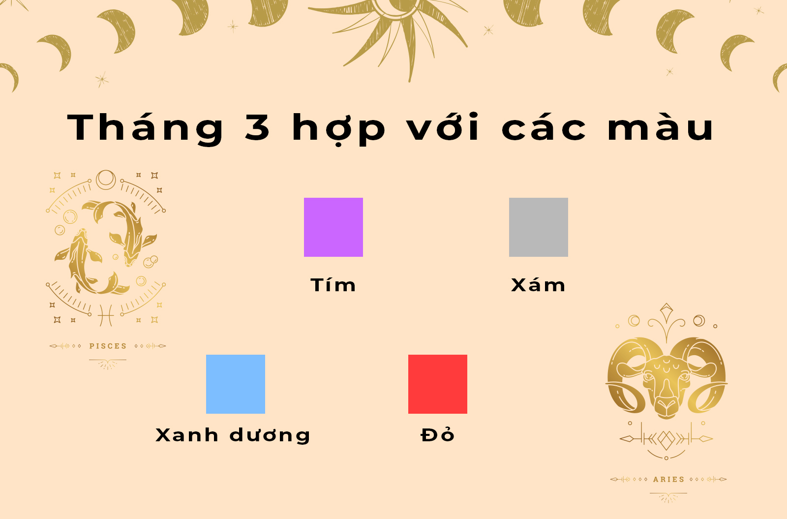 Tháng 3 Cung Nào? Khám Phá Đặc Điểm và Vận Mệnh Của Các Cung Hoàng Đạo Tháng 3