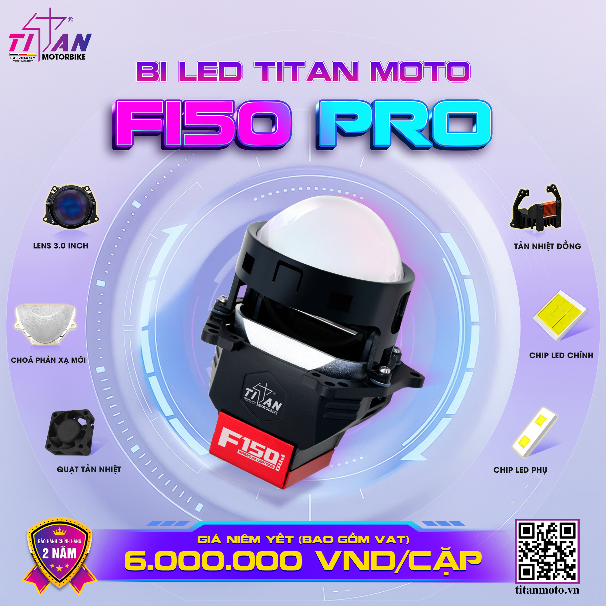Mo Ban Titan Moto F150 Pro 16