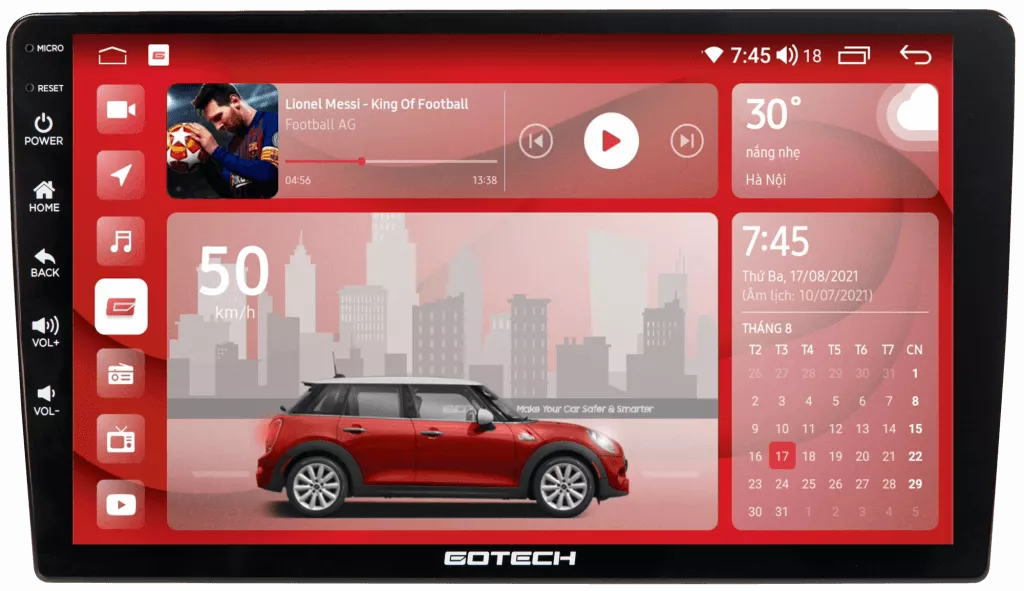 BẢNG GIÁ MÀN HÌNH Ô TÔ GOTECH MỚI NHẤT 2023