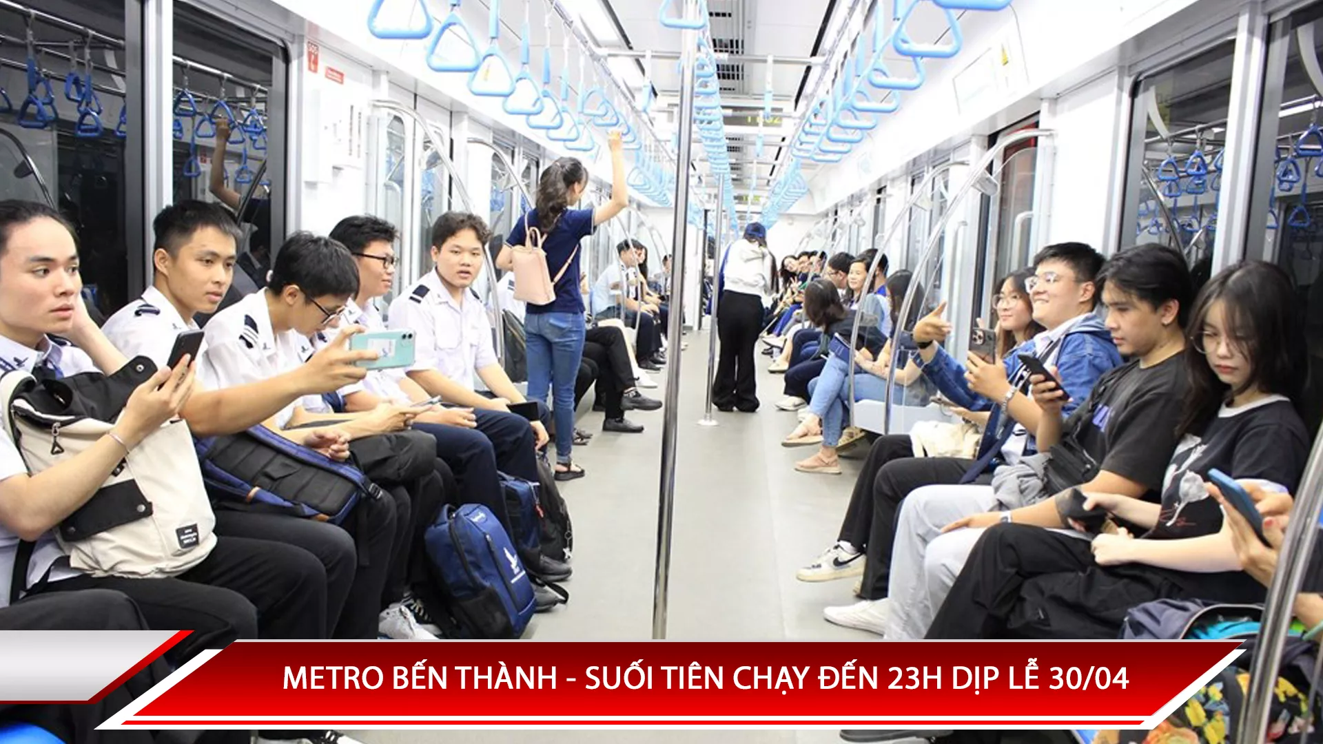 Metro Bến Thành -Suối Tiên chạy đến 23h dịp lễ 30/04