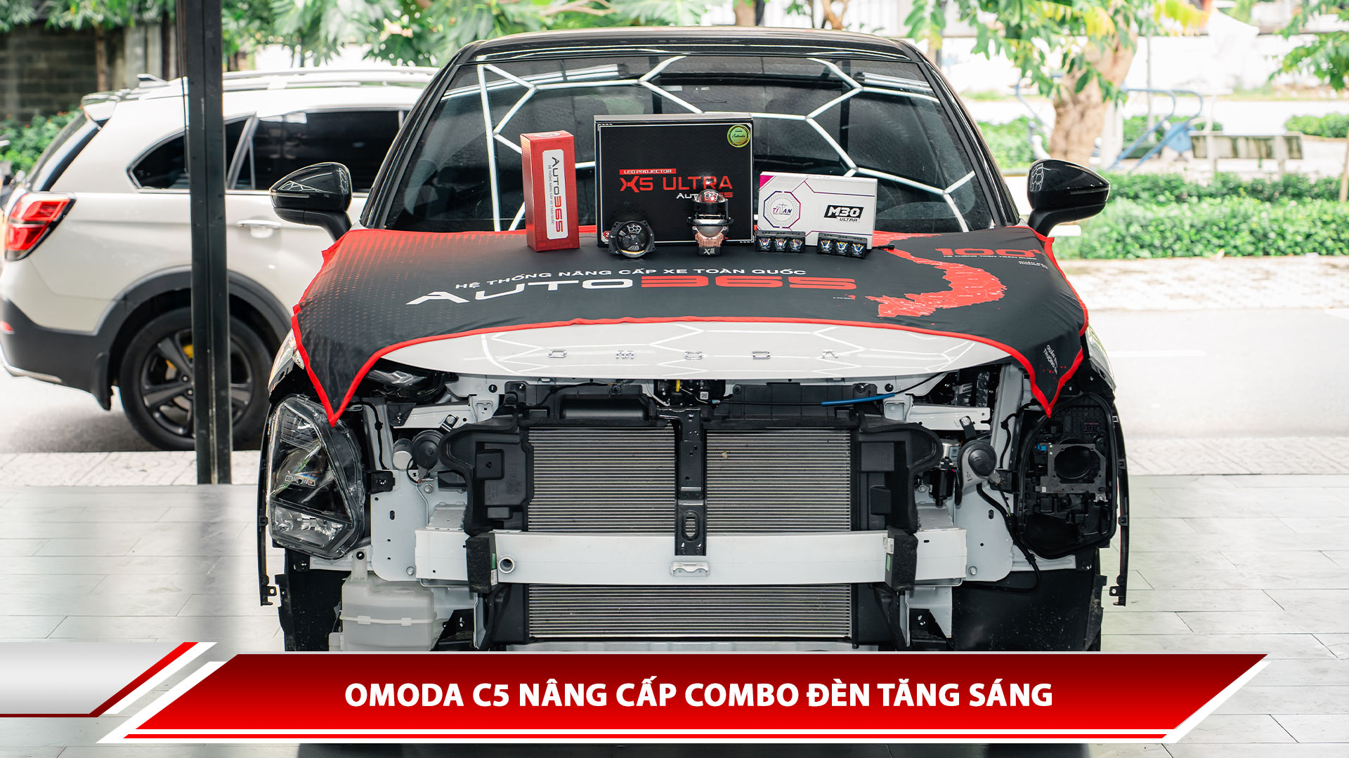 Omoda C5 nâng cấp combo đèn tăng sáng