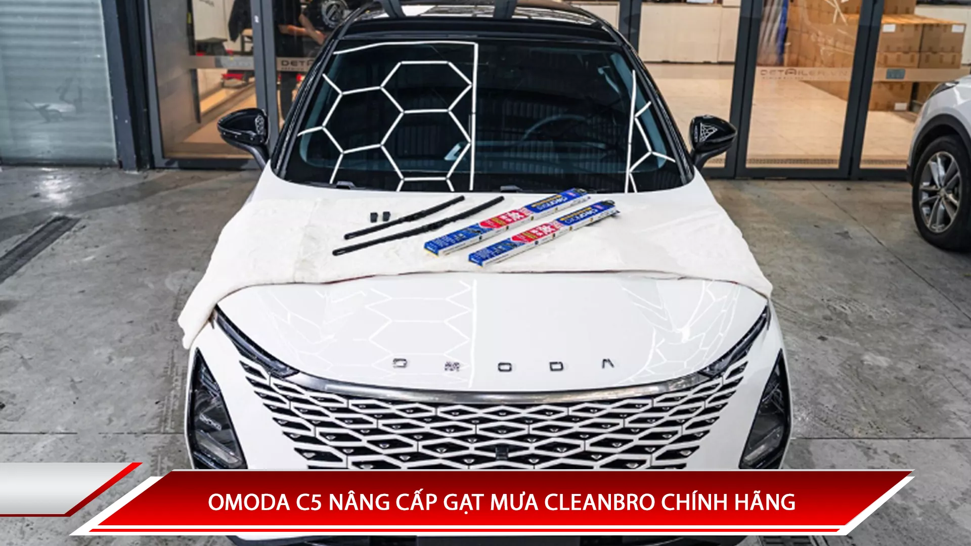 Omoda C5 nâng cấp gạt mưa Cleanbro chính hãng