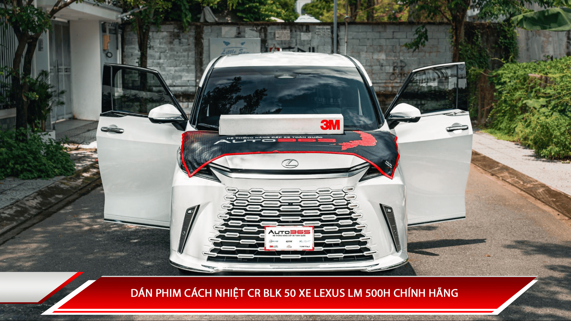 Lexus LM 500H dán phim cách nhiệt CR BLK 50 chính hãng