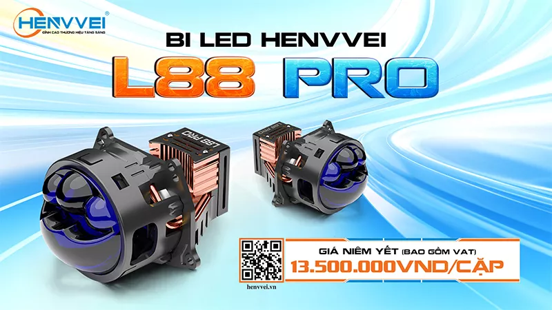 HENVVEI LẦN ĐẦU RA MẮT ĐÈN BI LED TÍCH HỢP CỤM 3 ĐÈN PHA