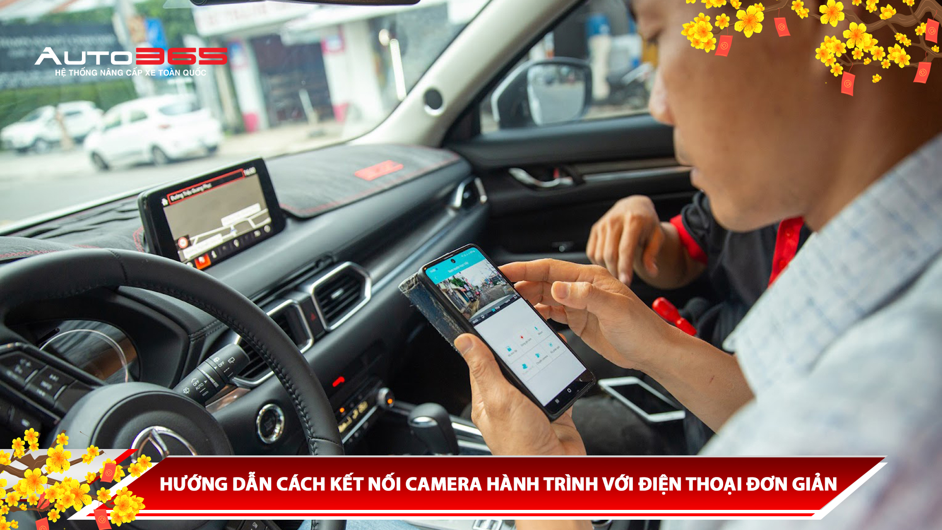 HƯỚNG DẪN CÁCH KẾT NỐI CAMERA HÀNH TRÌNH VỚI ĐIỆN THOẠI ĐƠN GIẢN