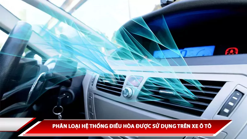 PHÂN LOẠI HỆ THỐNG ĐIỀU HÒA ĐƯỢC SỬ DỤNG TRÊN XE Ô TÔ