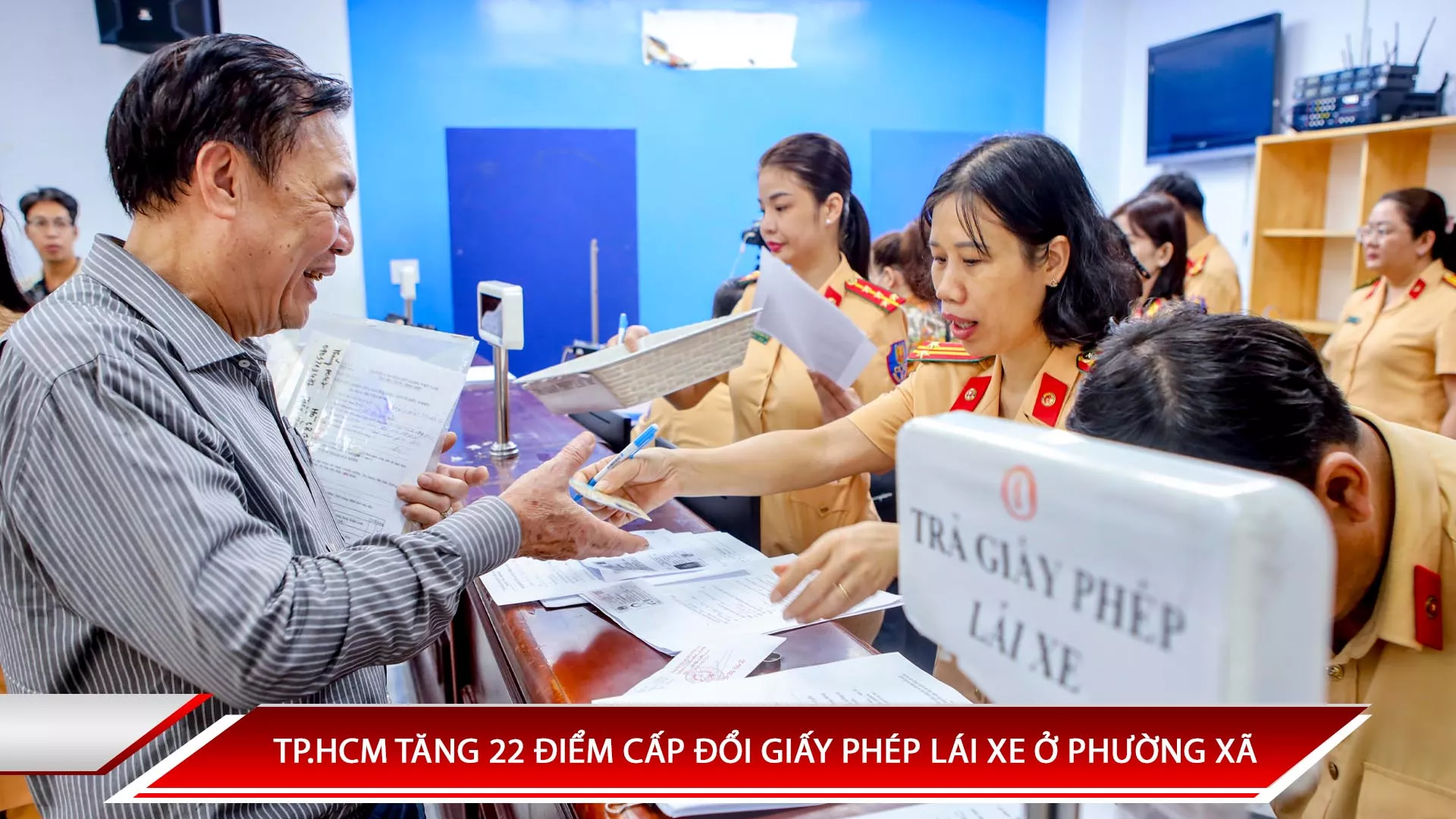 TP.HCM TĂNG 22 ĐIỂM CẤP ĐỔI GIẤY PHÉP LÁI XE Ở PHƯỜNG XÃ