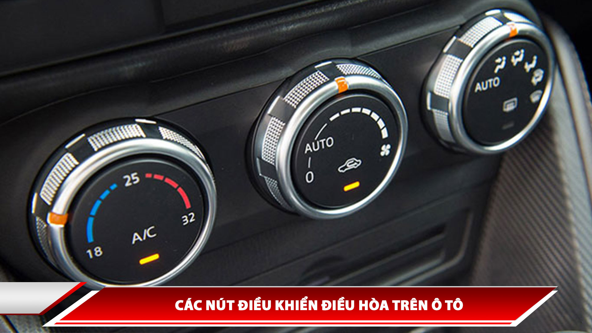 Các nút điều khiển điều hòa trên ô tô