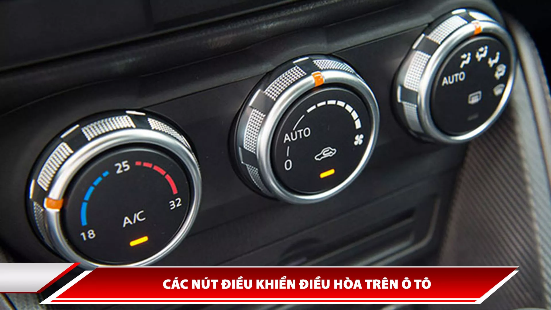 Các nút điều khiển điều hòa trên ô tô