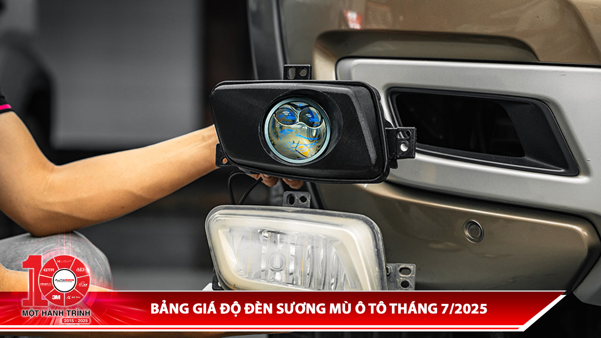 Bảng giá độ đèn sương mù ô tô tháng 7/2025