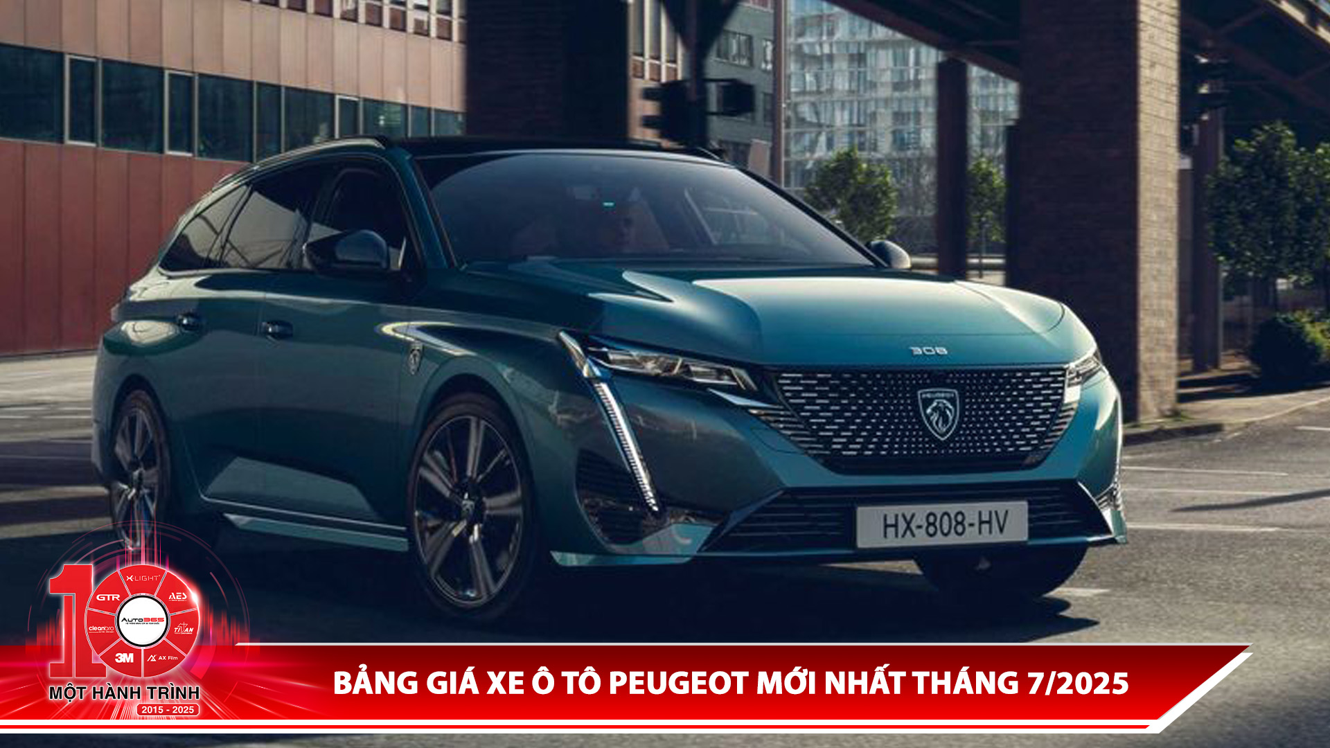 Bảng giá xe ô tô Peugeot mới nhất tháng 7/2025