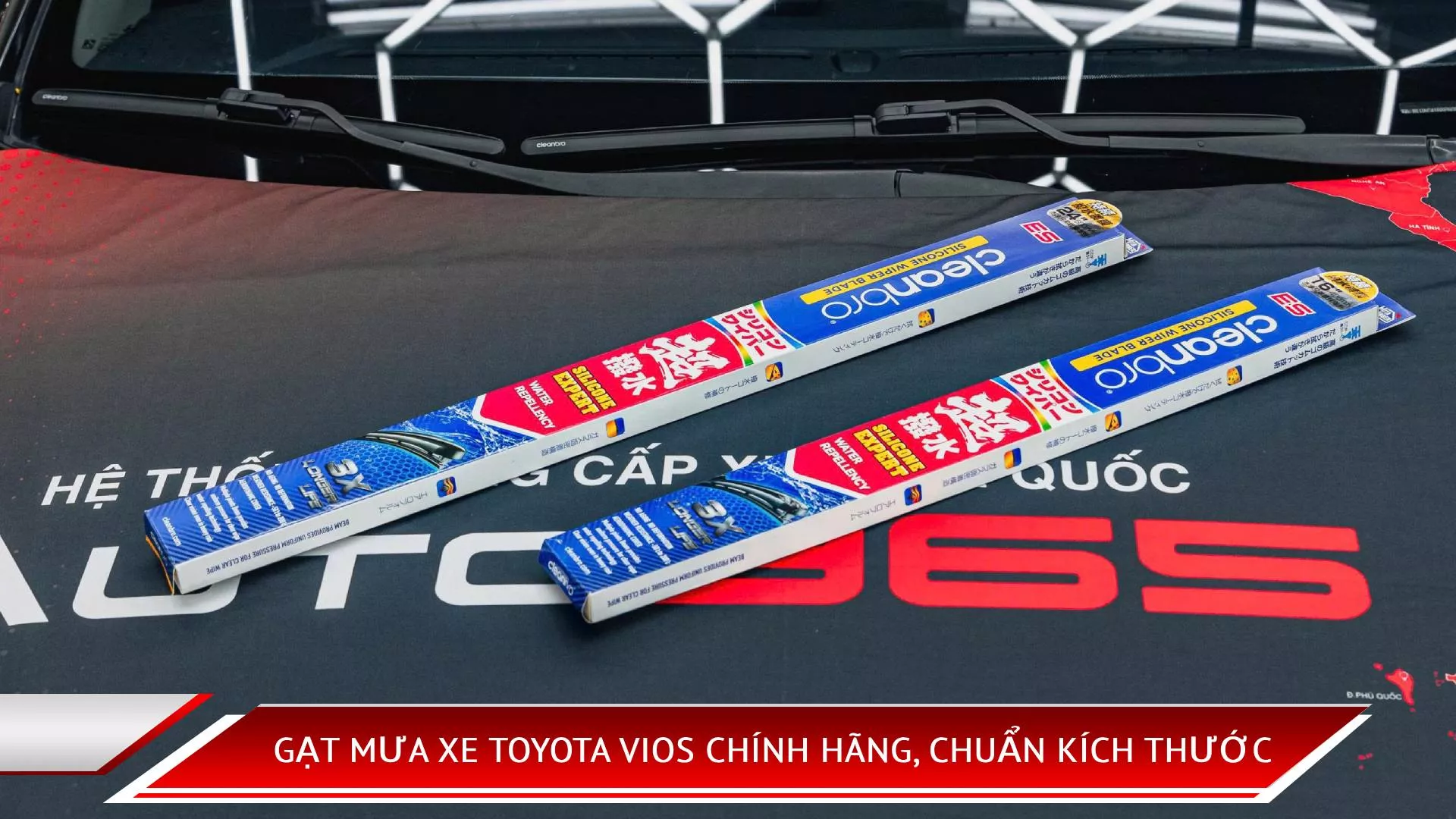 Gạt Mưa Xe Toyota Vios Chính Hãng, Chuẩn Kích Thước
