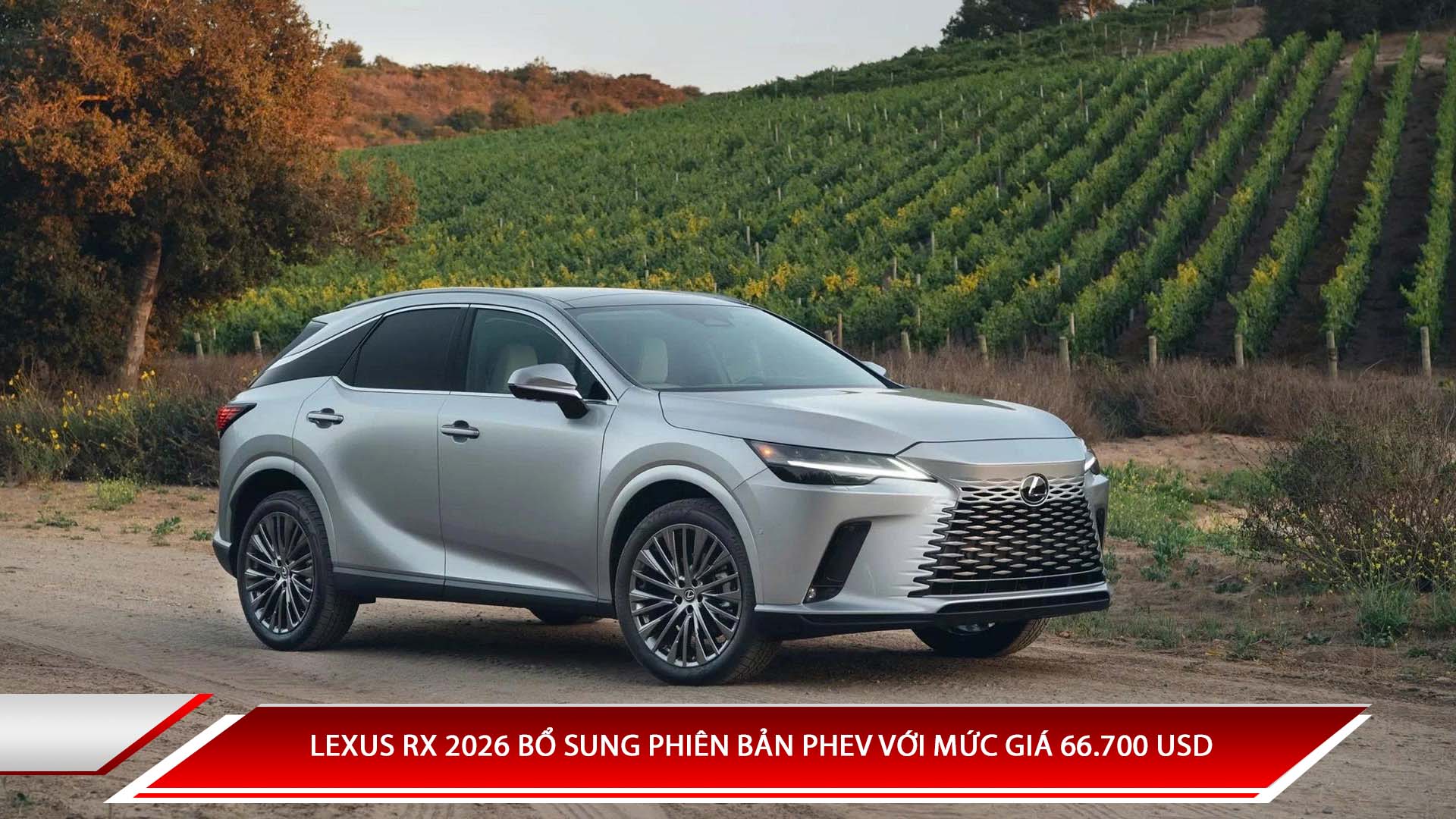 Lexus RX 2026 bổ sung phiên bản PHEV với mức giá 66.700 USD