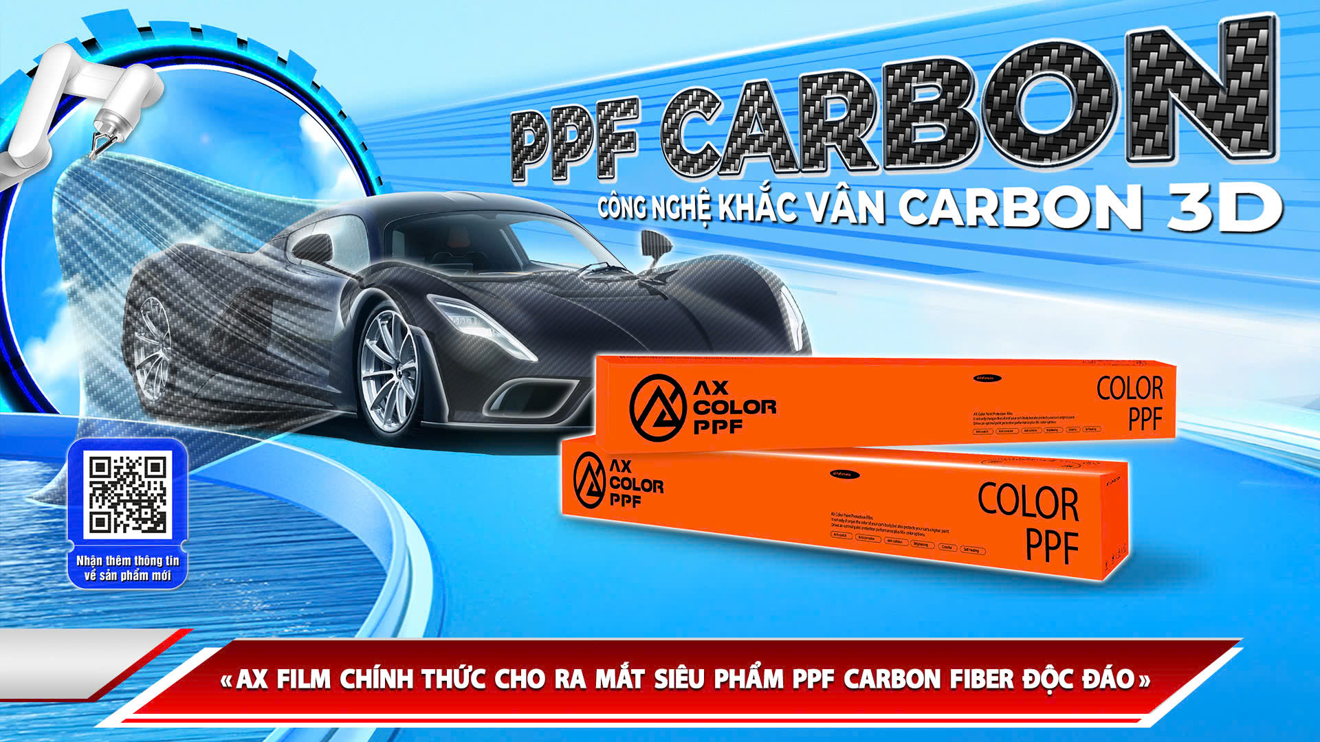 AX FILM CHÍNH THỨC CHO RA MẮT SIÊU PHẨM PPF CARBON FIBER ĐỘC ĐÁO