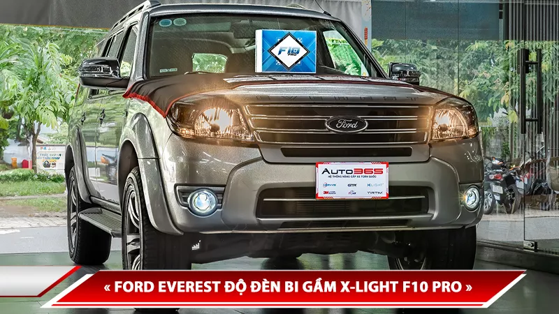 FORD EVEREST ĐỘ ĐÈN BI GẦM X-LIGHT F10 PRO