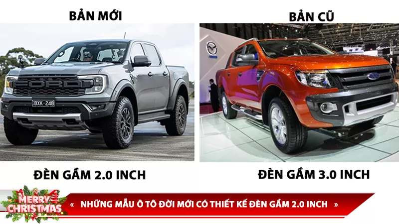 NHỮNG MẪU Ô TÔ ĐỜI MỚI CÓ THIẾT KẾ ĐÈN GẦM 2.0 INCH - LỰA CHỌN ĐÈN GẦM PHÙ HỢP CHO XE
