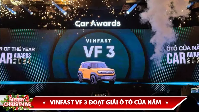 VINFAST VF 3 ĐOẠT GIẢI Ô TÔ CỦA NĂM