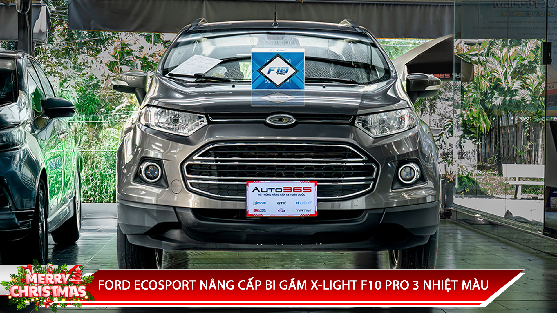 FORD ECOSPORT NÂNG CẤP BI GẦM X-LIGHT F10 PRO 3 NHIỆT MÀU