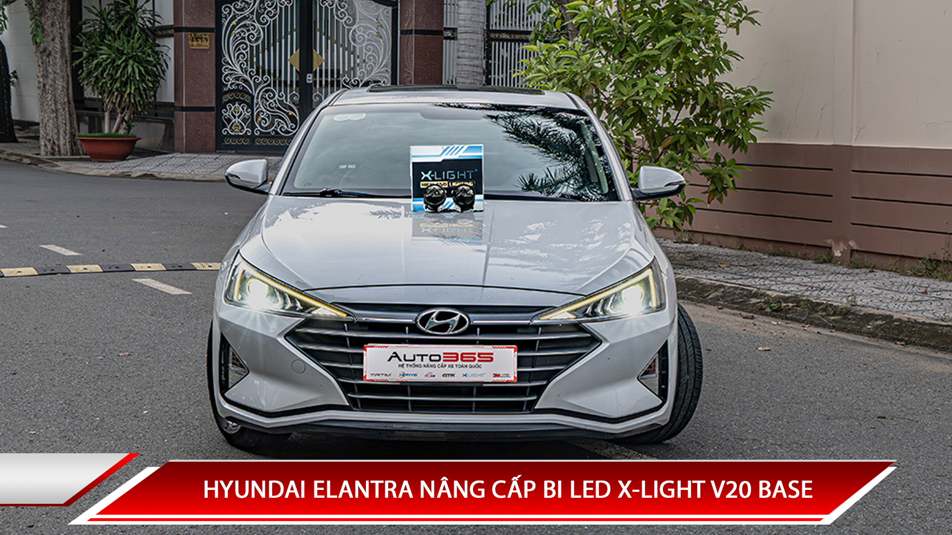 HYUNDAI ELANTRA NÂNG CẤP BI LED X-LIGHT V20 BASE