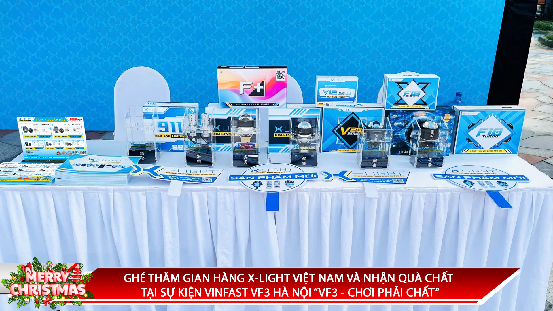 GHÉ THĂM GIAN HÀNG X-LIGHT VIỆT NAM VÀ NHẬN QUÀ CHẤT TẠI SỰ KIỆN VINFAST VF3 HÀ NỘI “VF3 - CHƠI PHẢI CHẤT”