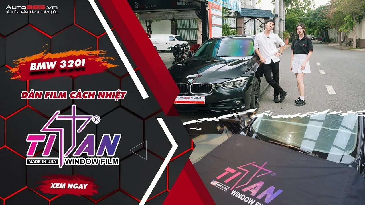 BMW 320i DÁN PHIM CÁCH NHIỆT TITAN WINDOW FILM