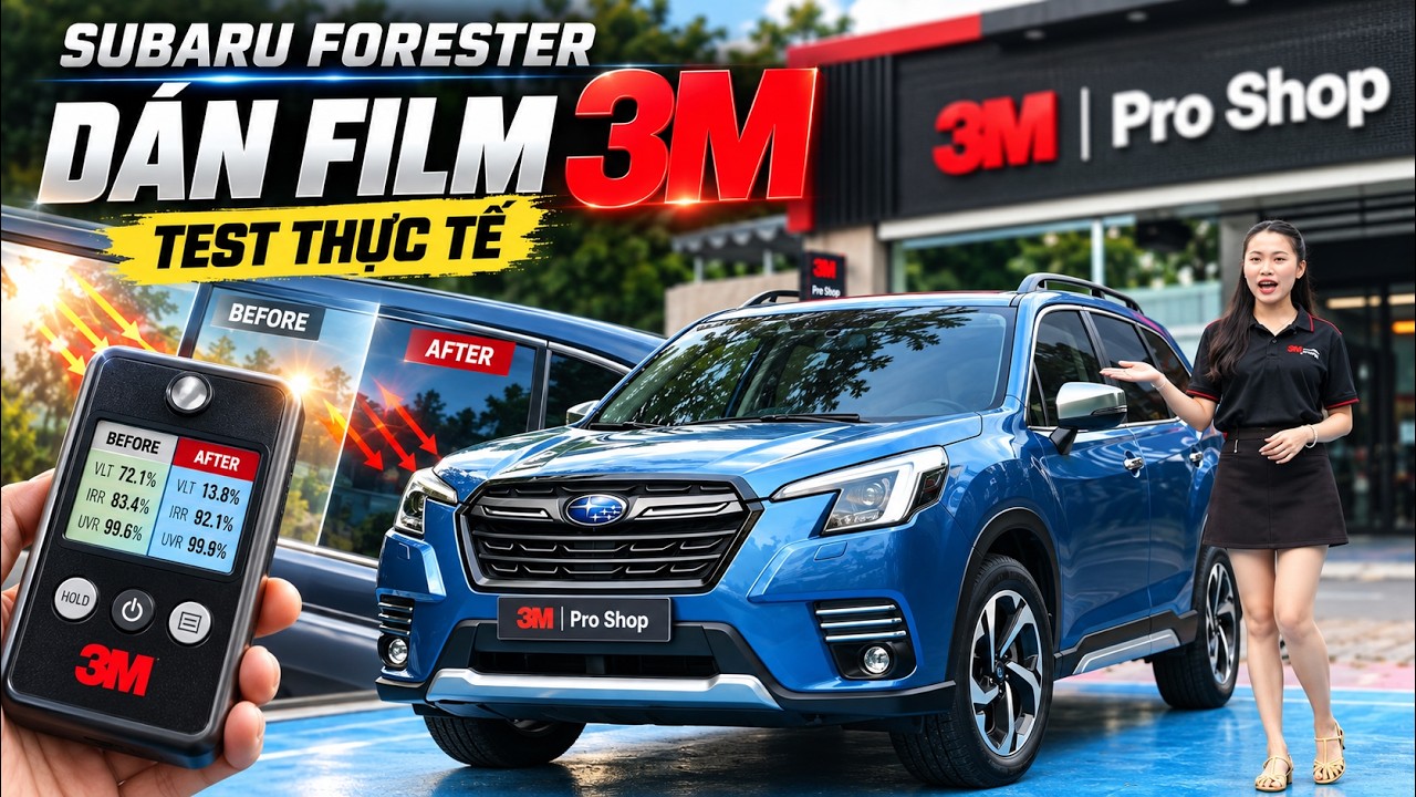 Subaru Forester Sau Khi Hoan Thien Cau Hinh Phim 3m Crystalline Cr Blk 40 35 15