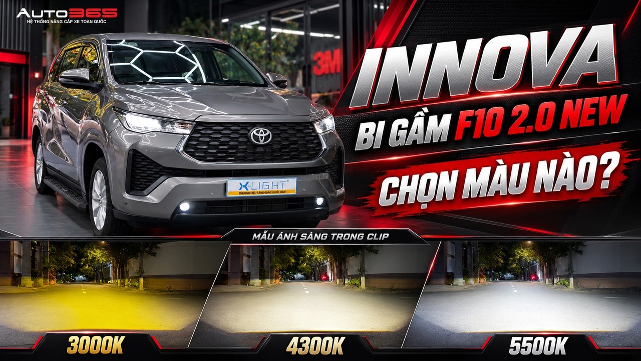 Toyota Innova Nang Cap Den Bi Gam X Light F10 2 0 New Chon Mau Nao