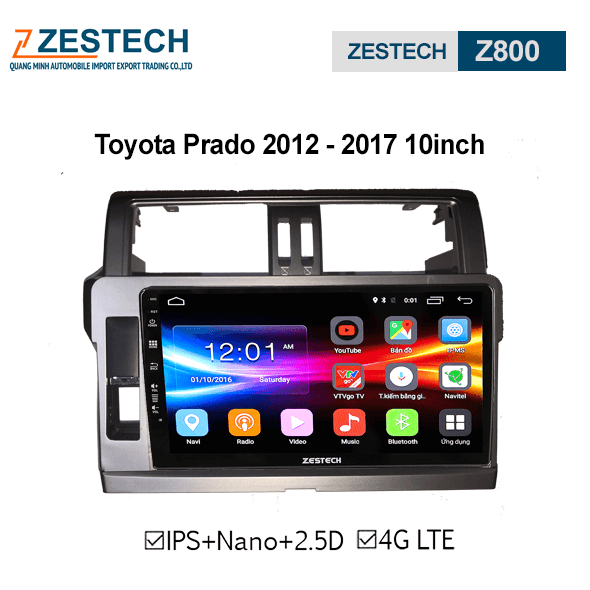 DVD Android Zestech Z800 – Toyota Prado