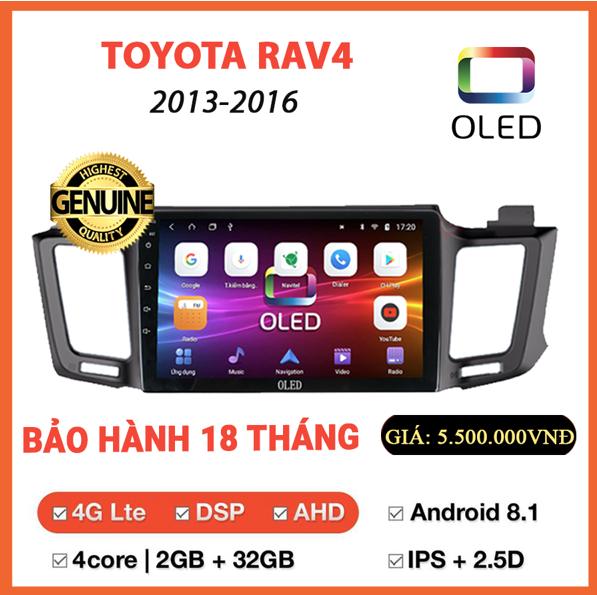 Màn hình Oled Toyota Rav4 2013-2016