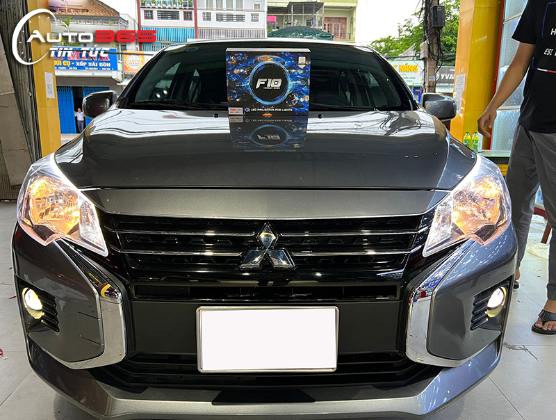 Mitsubishi Attrage nâng cấp bi gầm F10 New tại Hoa Mai Auto