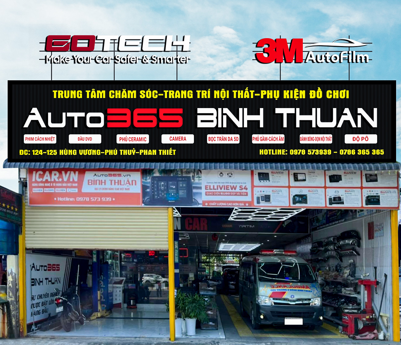 Auto365 Bình Thuận - Hỗ trợ đèn tăng sáng cho “chuyến xe 0 đồng” Việt Nam